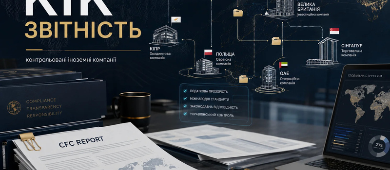 КІК звітність в Україні, підготовка та подання звіту про контрольовані іноземні компанії